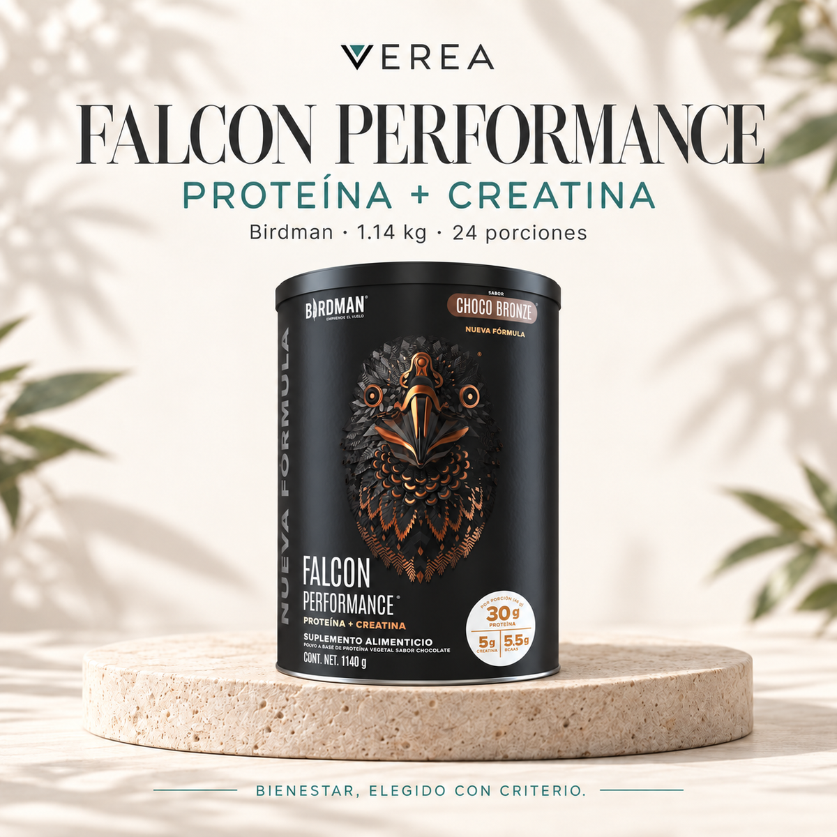 Birdman Falcon Performance 1.140 kg | Proteína Vegetal + Creatina