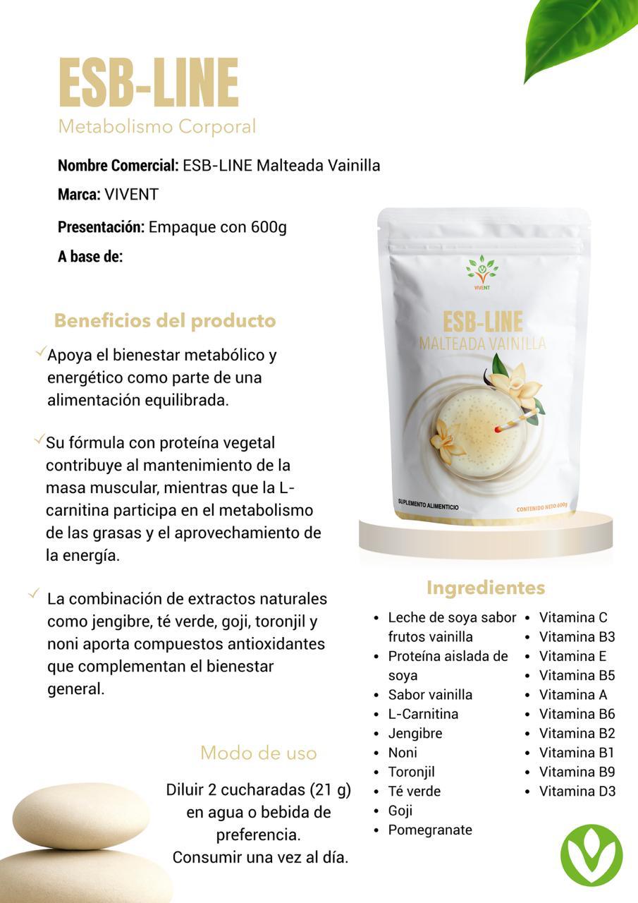 Malteada de vainilla ESB-Line