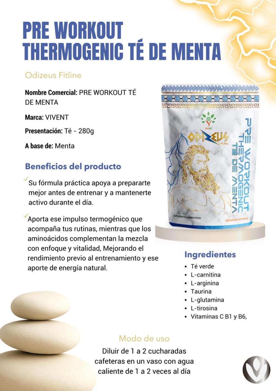 Pre Workout Té de Menta