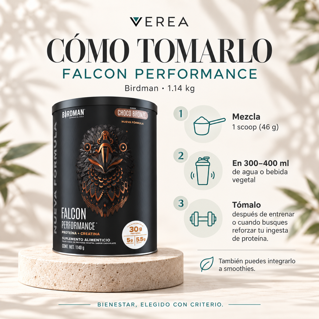 Birdman Falcon Performance 1.140 kg | Proteína Vegetal + Creatina