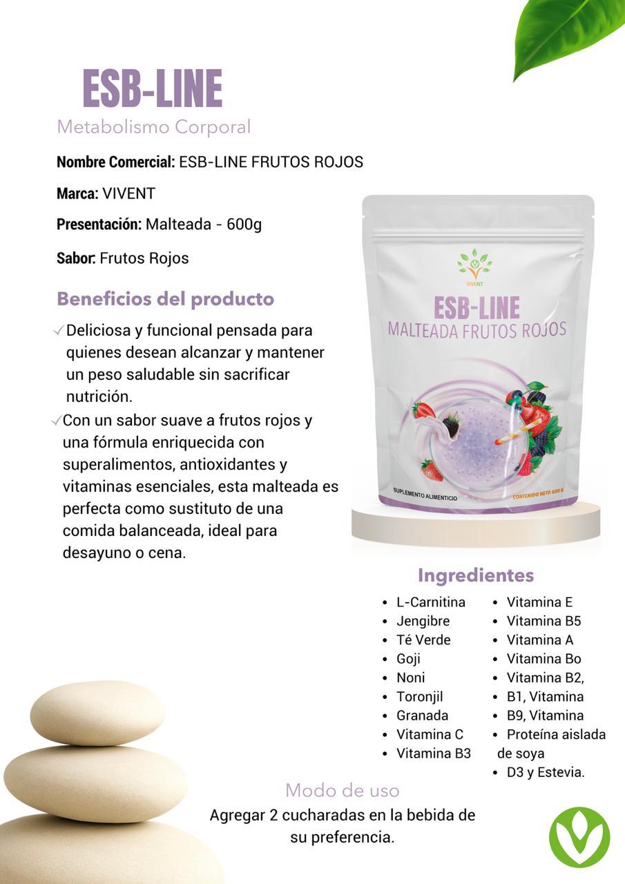 Malteada de frutos rojos ESB-Line