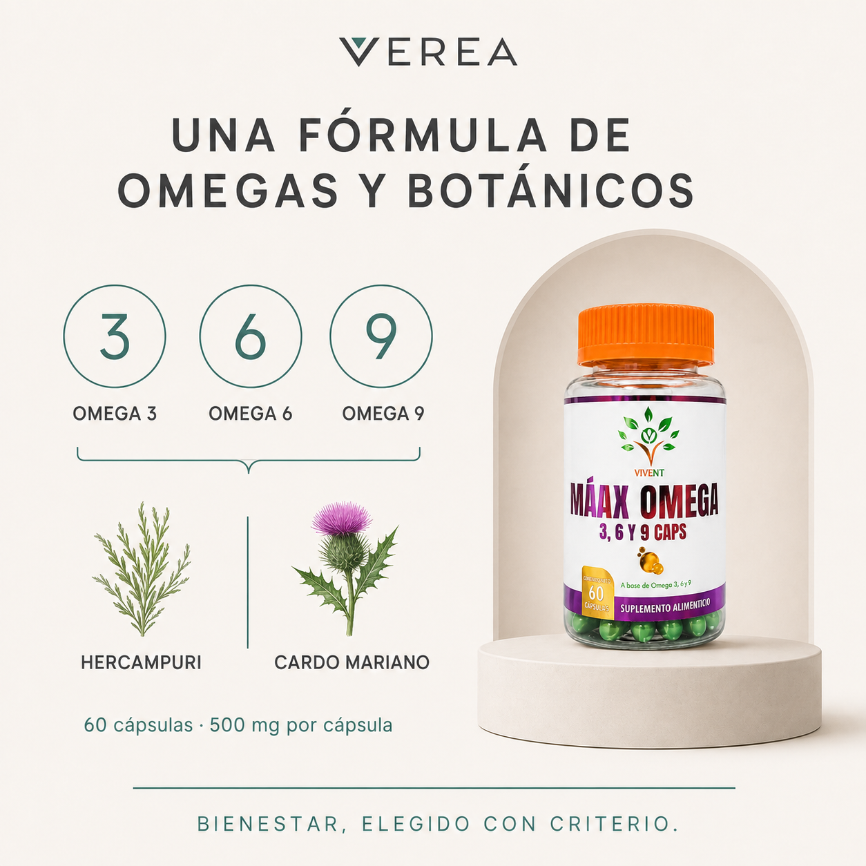 OMEGA 3, 6 Y 9 | 60 CÁPSULAS