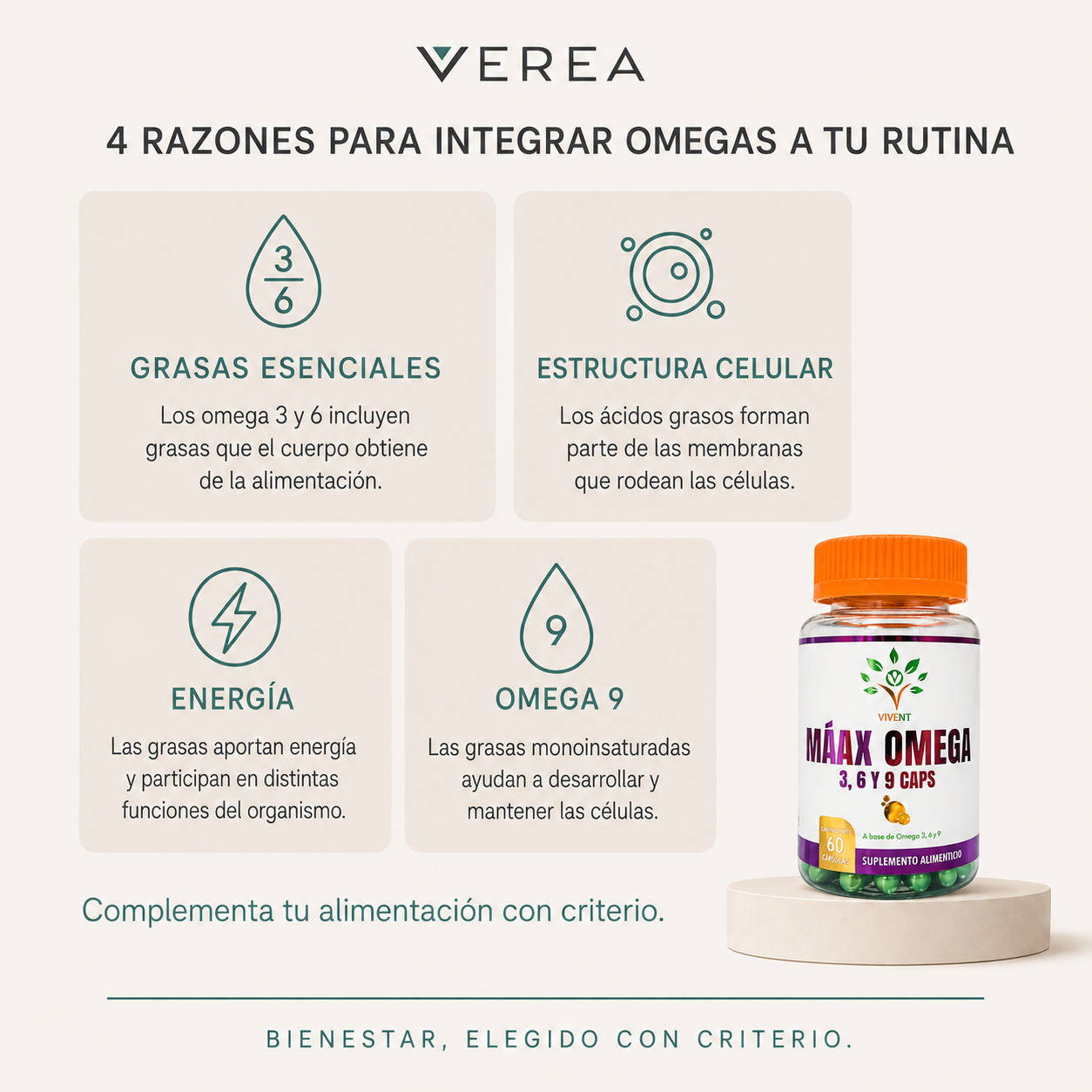 OMEGA 3, 6 Y 9 | 60 CÁPSULAS