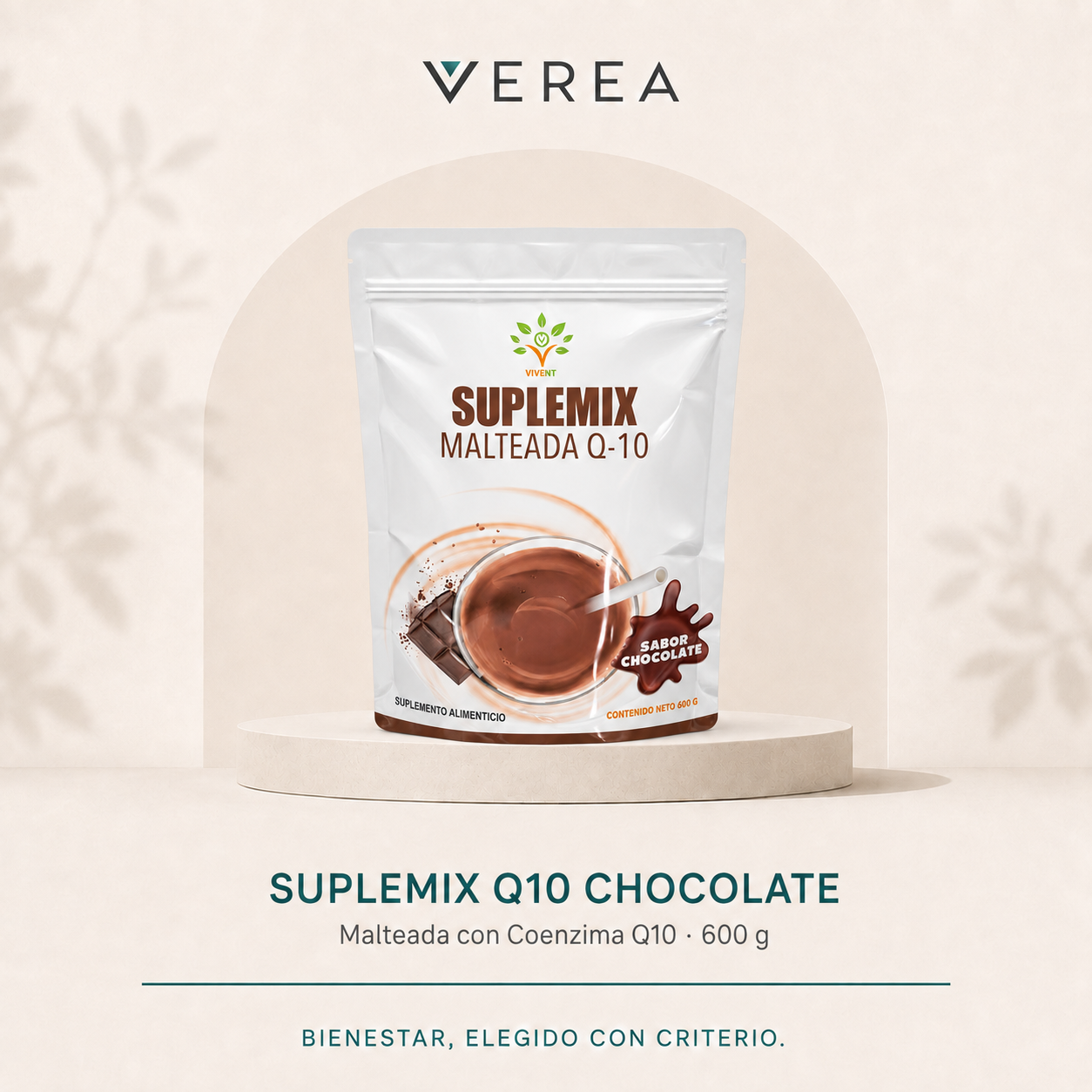 Suplemix Q10 Chocolate | Malteada con Coenzima Q10