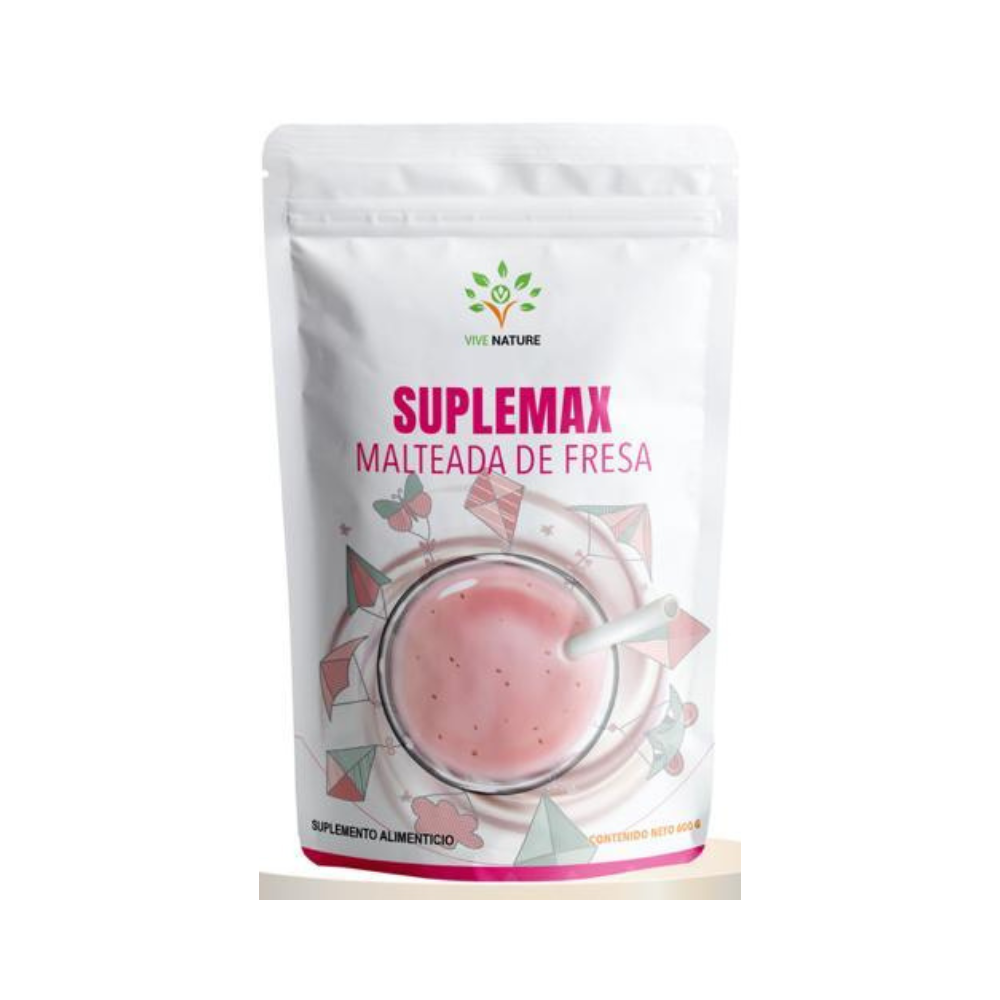 Malteada de fresa Suplemax