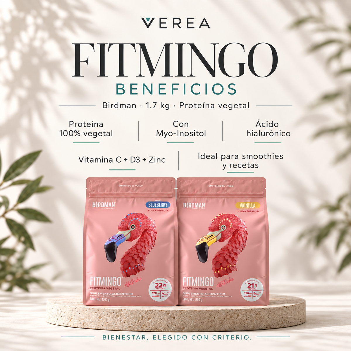 Birdman Fitmingo Protein 1.7 kg | Proteína vegetal con Myo-Inositol