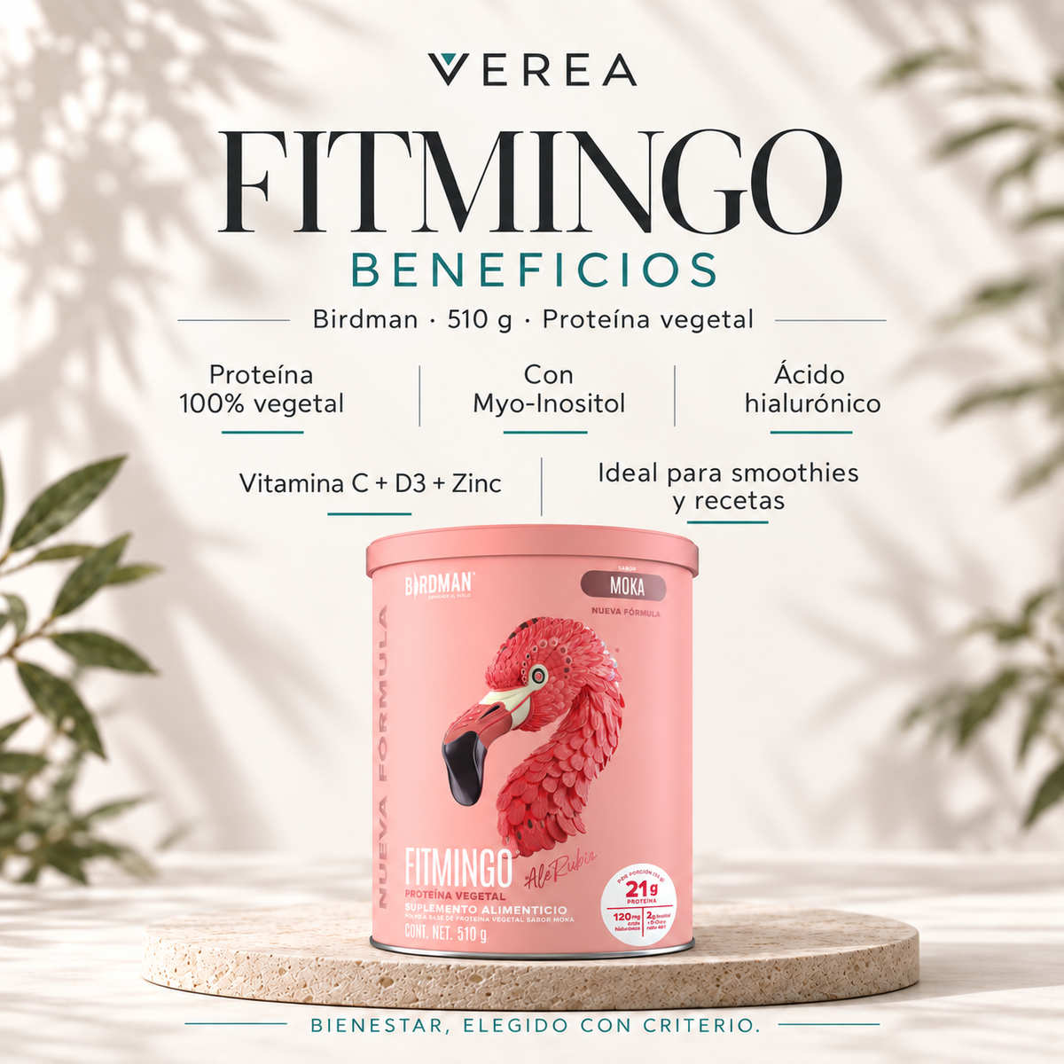 Birdman Fitmingo Protein 510 g | Proteína vegetal con Myo-Inositol