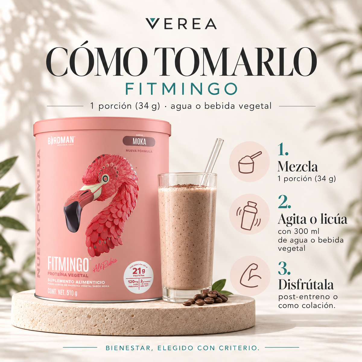 Birdman Fitmingo Protein 510 g | Proteína vegetal con Myo-Inositol