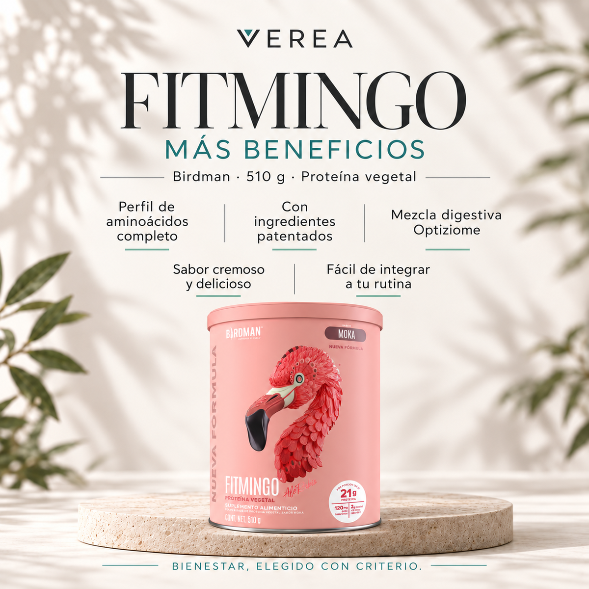 Birdman Fitmingo Protein 510 g | Proteína vegetal con Myo-Inositol