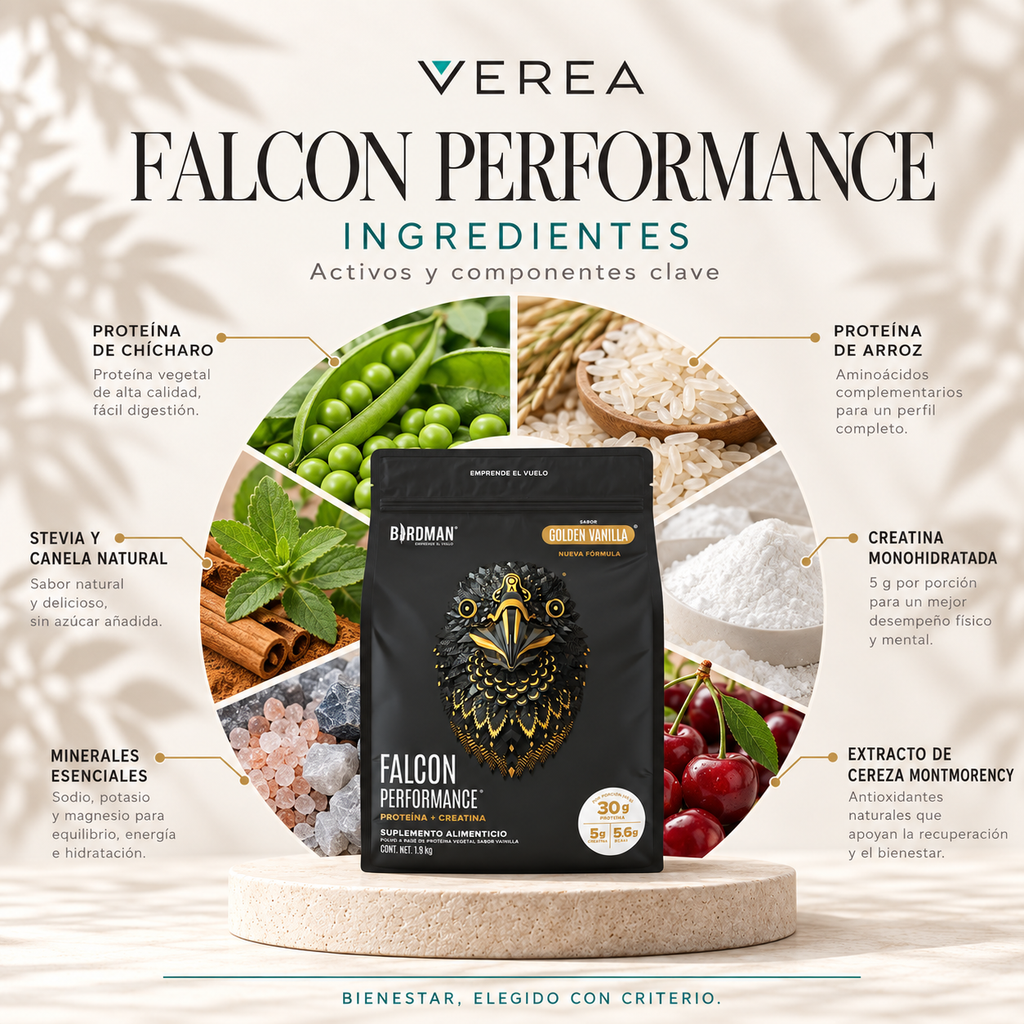 Birdman Falcon Performance 1.9 kg | Proteína Vegetal + Creatina