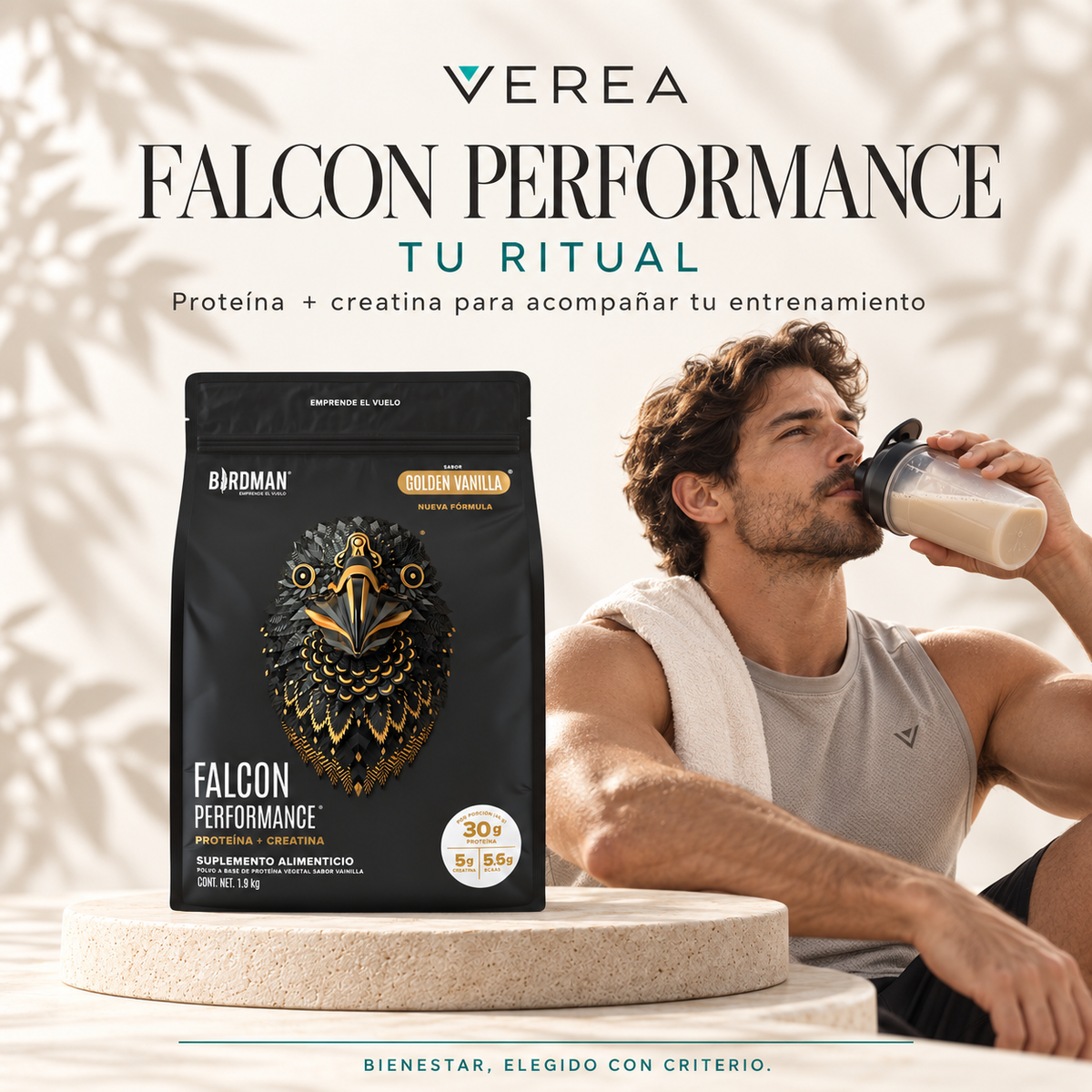 Birdman Falcon Performance 1.9 kg | Proteína Vegetal + Creatina