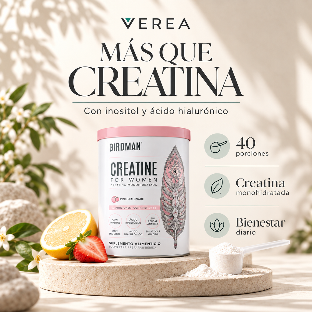 Birdman Creatine for Women 348 g | Creatina con Inositol y Ácido Hialurónico