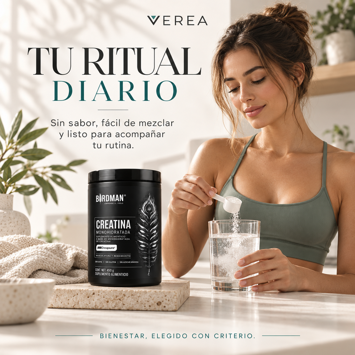 Birdman Creatina Monohidratada 450 g | 90 Servicios