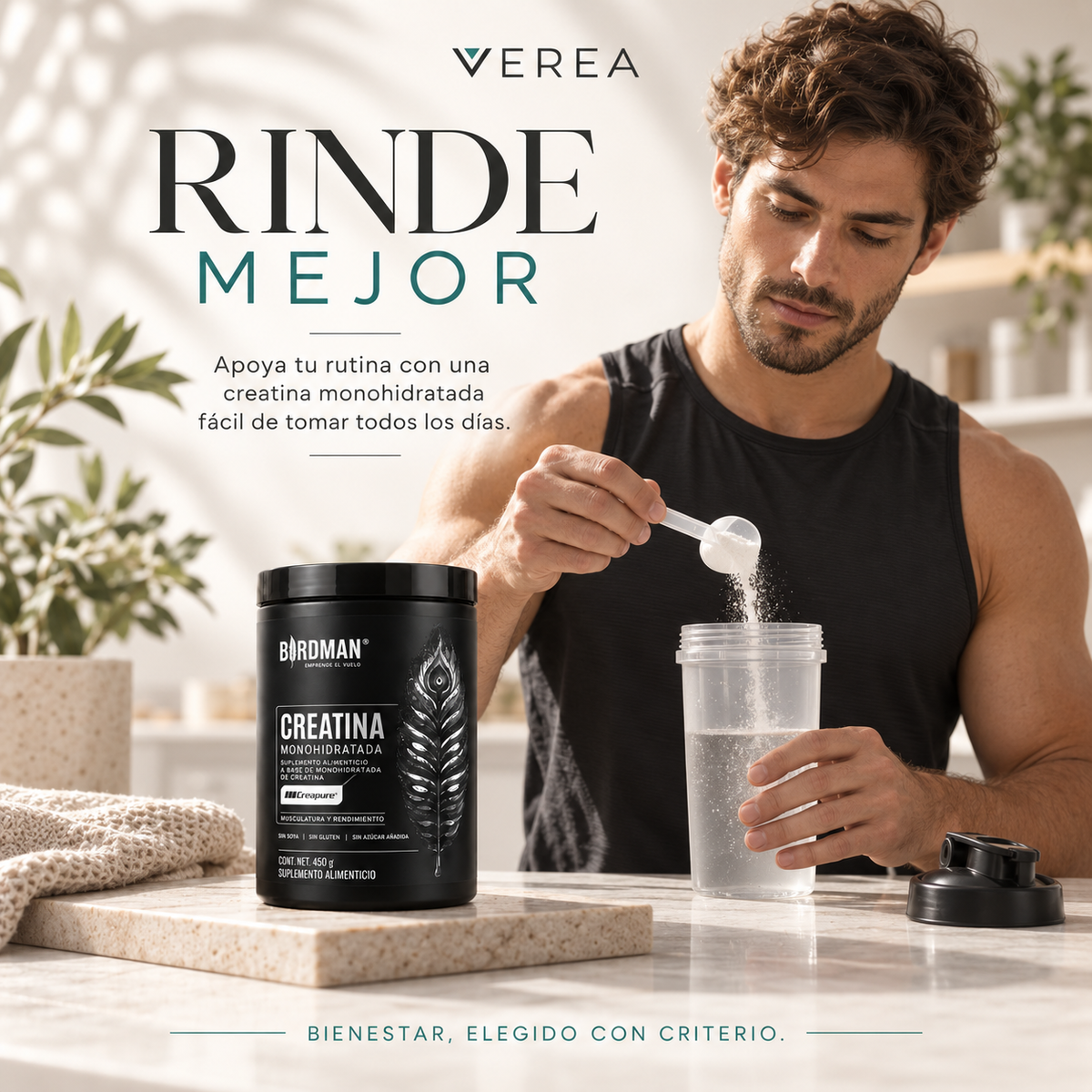 Birdman Creatina Monohidratada 450 g | 90 Servicios