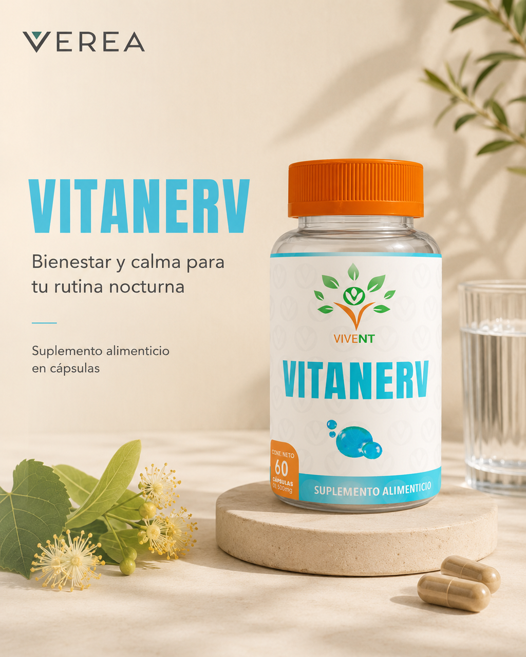 Vitanerv | Fórmula Herbal para Calma y Descanso | VEREA