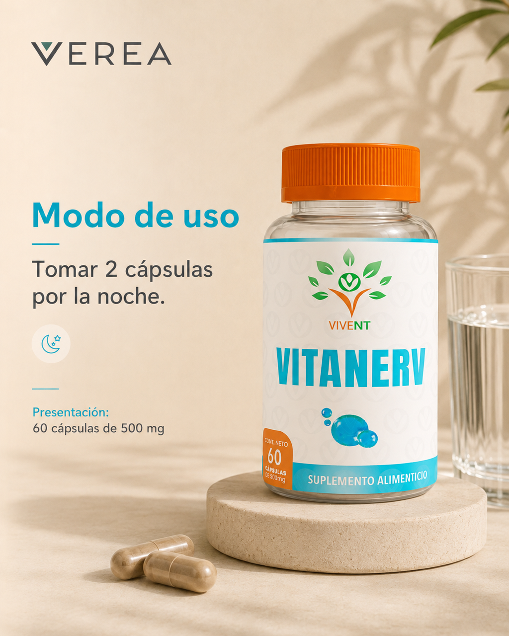 Vitanerv | Fórmula Herbal para Calma y Descanso | VEREA