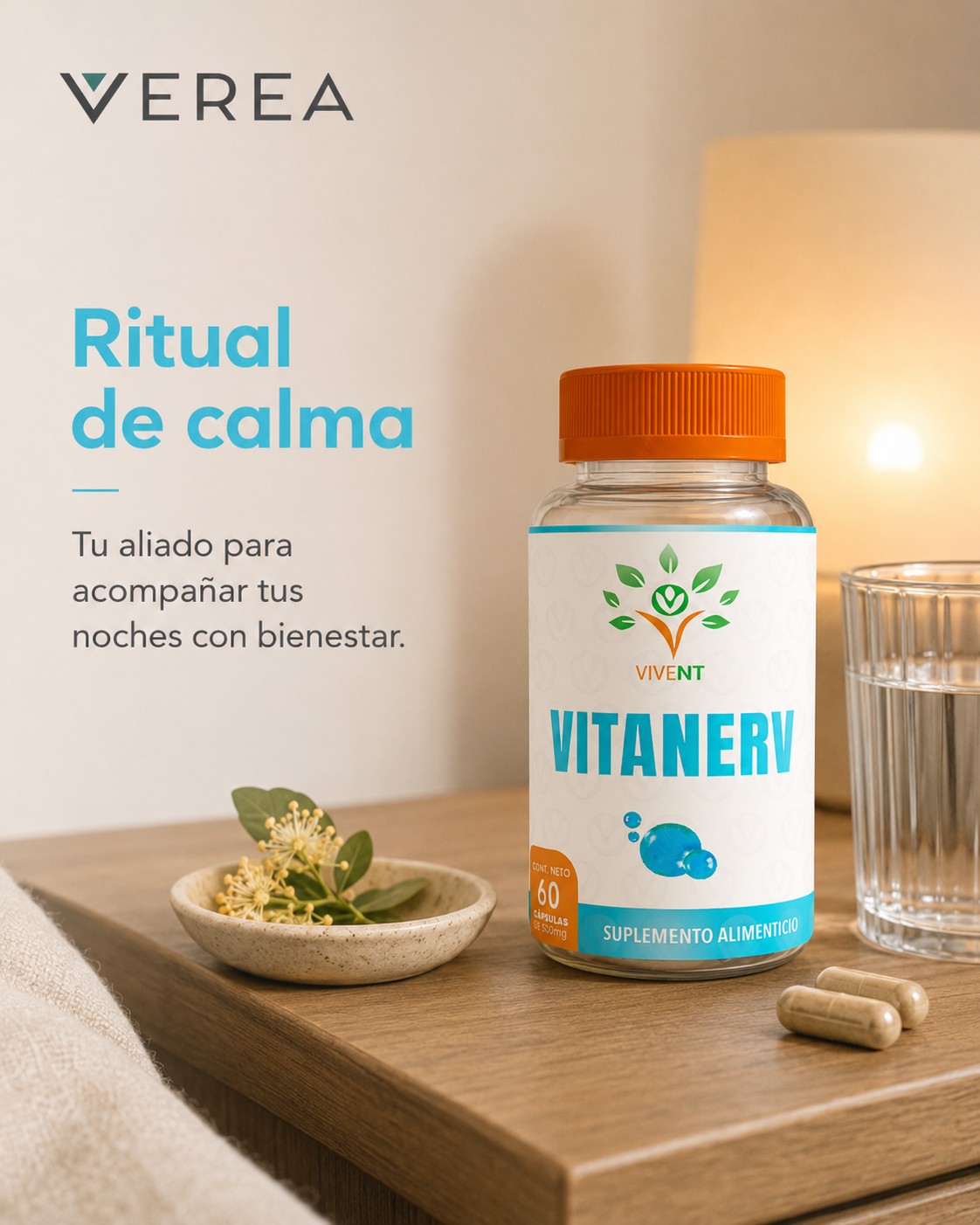 Vitanerv | Fórmula Herbal para Calma y Descanso | VEREA